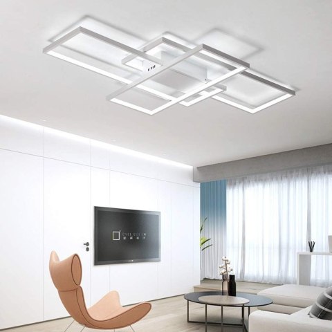 NOWOCZESNA LAMPA LED PLAFON 90W PILOT - ZMIANA BARW ŚWIATŁA BIAŁY MAT , APLIKACJA BLUETOOTH 85-WH MIK NOWOCZESNA LAMPA LED PLAFON 90W PILOT - ZMIANA BARW ŚWIATŁA BIAŁY MAT , APLIKACJA BLUETOOTH 85-WH MIK