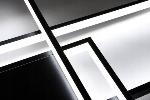 NOWOCZESNA LAMPA LED PLAFON 90W ZMIANA BARW ŚWIATŁA CZARNY MAT , APLIKACJA BLUETOOTH 34-BK MIK NOWOCZESNA LAMPA LED PLAFON 90W ZMIANA BARW ŚWIATŁA CZARNY MAT , APLIKACJA BLUETOOTH 34-BK MIK