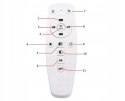 NOWOCZESNA LAMPA LED PLAFON 90W ZMIANA BARW ŚWIATŁA CZARNY MAT , APLIKACJA BLUETOOTH 34-BK MIK