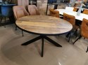 Stół Avalox 130 x 110 cm driftwood/vitage oak centralna noga