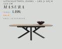 Stół Xooon Masura 180 + 60 x 110 cm Natural Oak