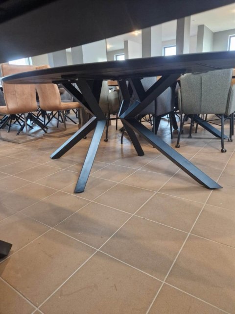 Stół Xooon Masura 200 x 105 cm owal antacyt Stół Xooon Masura 200 x 105 cm owal antacyt