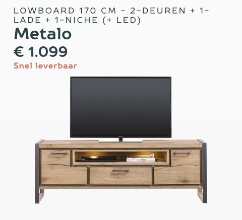 Szafka RTV 170 cm Metalox/ Metalo Szafka RTV 170 cm Metalox/ Metalo