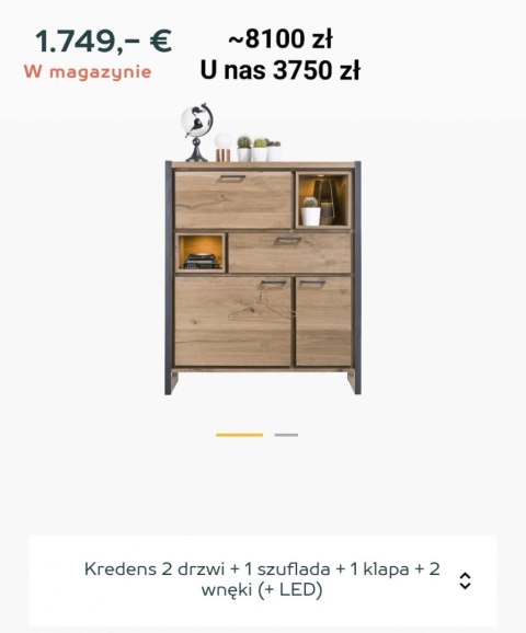 Wysoka, industrialna komoda H&H METALOX Wysoka, industrialna komoda H&H METALOX