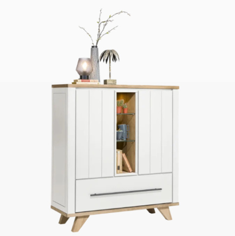 Wysoka komoda H&H Jardin biała Wysoka komoda H&H Jardin biała