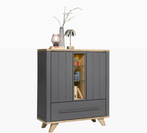 Wysoka komoda H&H Jardin antracyt Wysoka komoda H&H Jardin antracyt