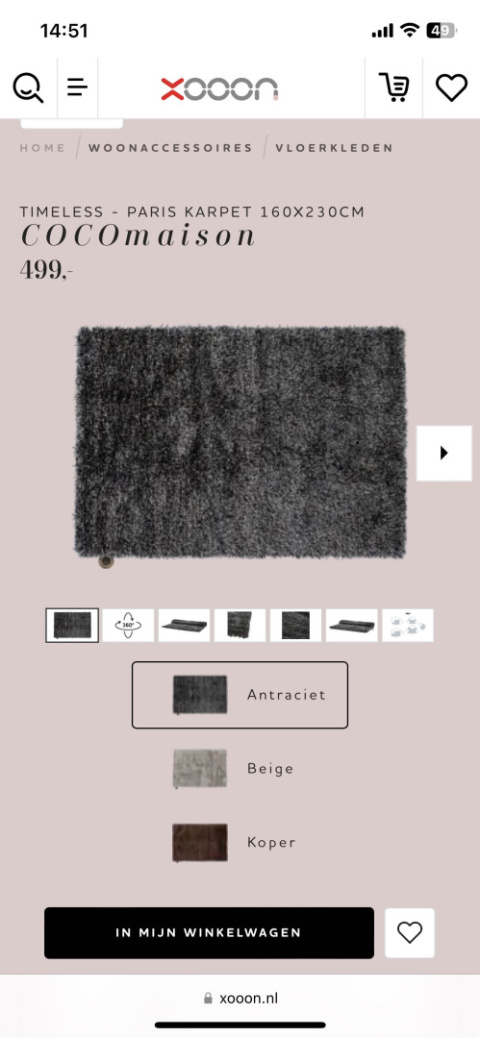 Dywan Cocomaison PARIS 160 x 230 cm Dywan Cocomaison PARIS 160 x 230 cm