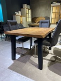 Krzesło H&H Malene Szara skóra naturalna catania komplet 4 szt