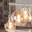 Lampa wisząca Brooklyn IV DUŻE SZKLANE KOLOROWE KLOSZE 120CM