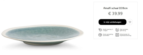 COCOmaison Miska ceramiczna Amalfi D39cm COCOmaison Miska ceramiczna Amalfi D39cm
