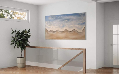 "Muriel" 80 x 150 cm. Obraz akrylowy z elementami 3d. "Muriel" 80 x 150 cm. Obraz akrylowy z elementami 3d.